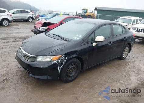 2012 Honda Civic Lx z USA, uszkodzony, nr VIN 2HGFB2F55CH301089